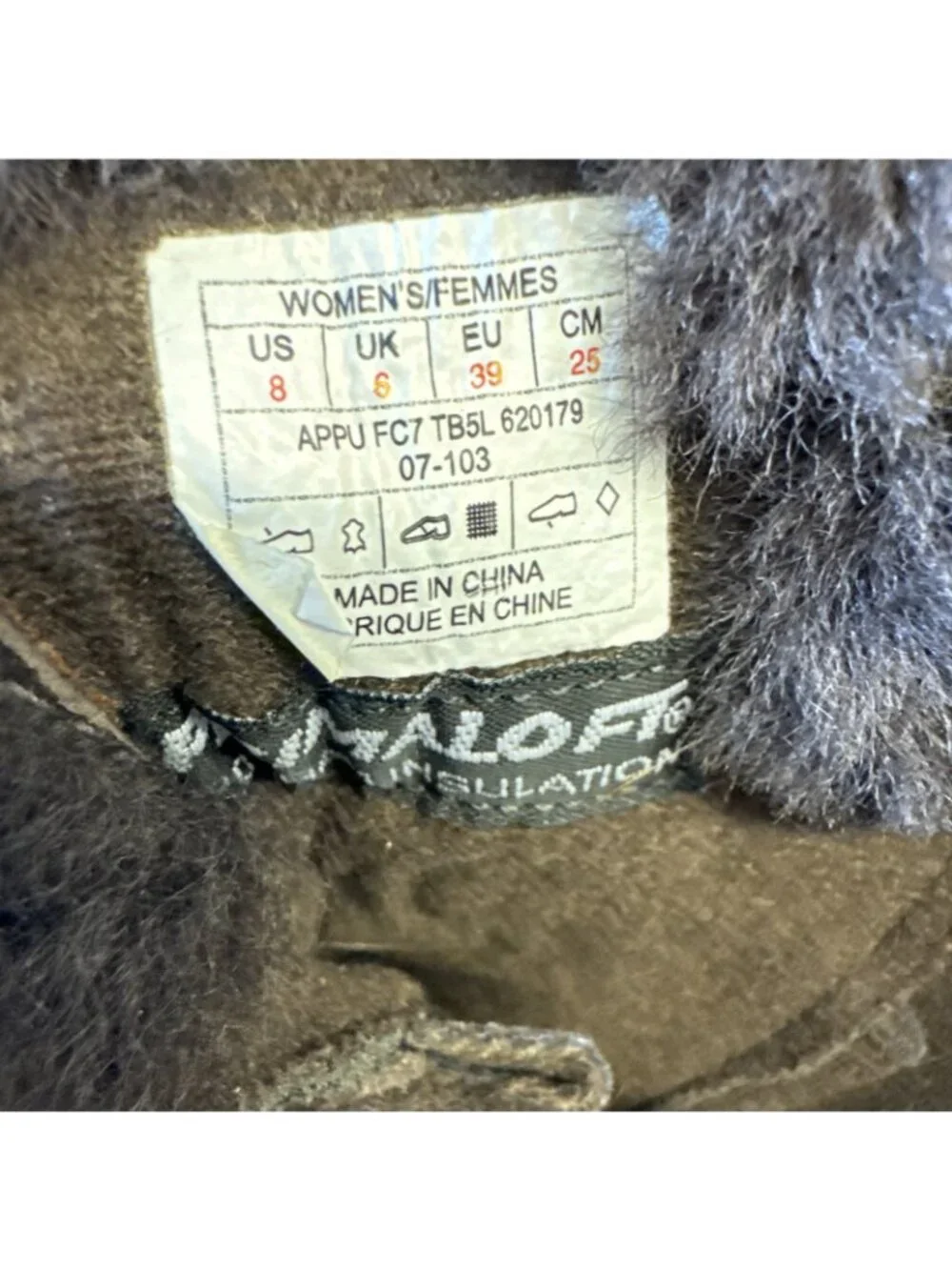 The North‎ Face Winter Boots Womens 8 Brown Appu Abby III Primaloft Laced Up